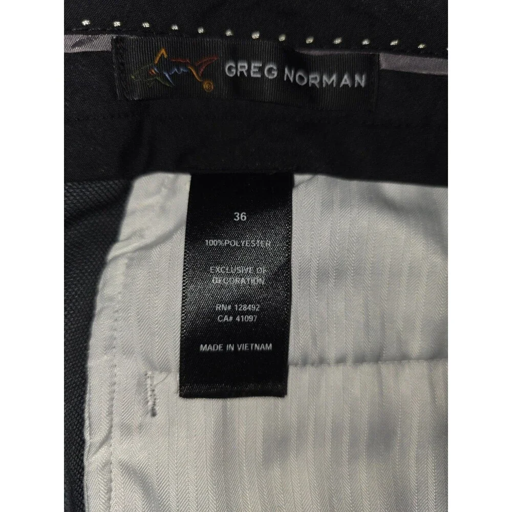 Greg Norman Shorts Mens 36 Black Golf